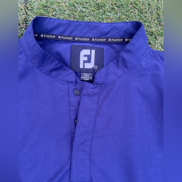 FootJoy Golf Men's Pullover Jacket/Windbreaker, Navy Blue, Size XL - Picture 2 of 8